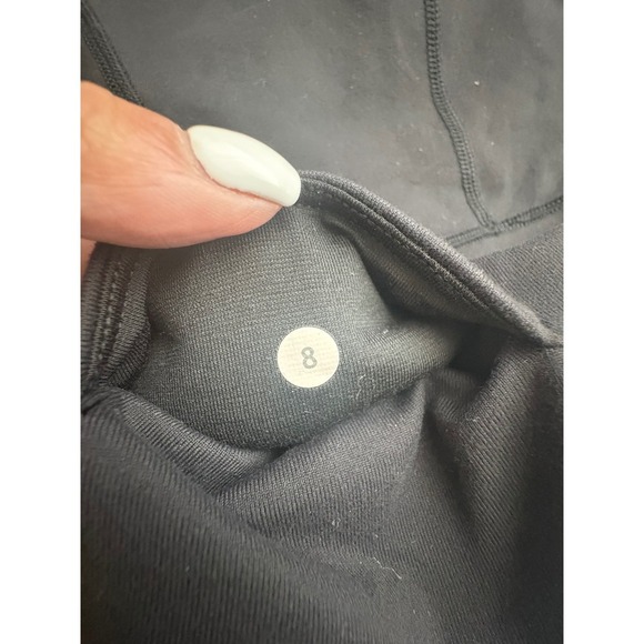Rare Lululemon Womens Black High Rise Running Workout Shorts Size 8 - Picture 3 of 5